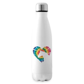 Tie Dye Horse - Insulated Water Bottle - white - Right