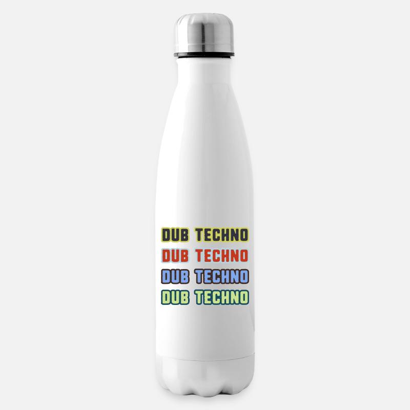 Dub Techno Kaleidoskop - Isolierflasche - Weiß