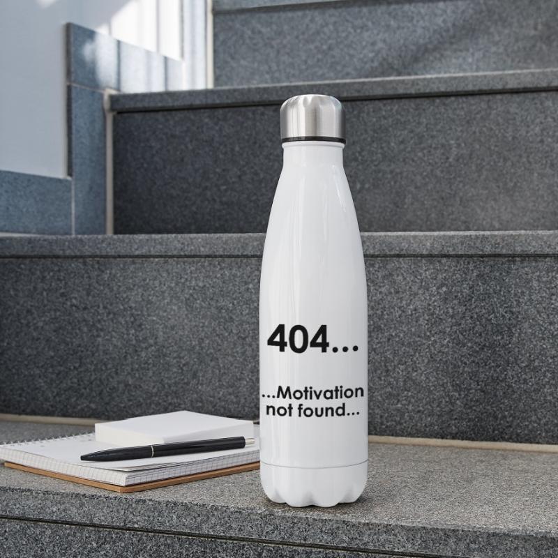 Unispruch "Error404" Student Geschenk, Studenten Isolierflasche