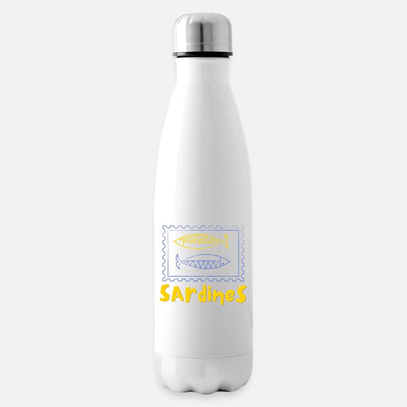 Sardinen-Dose - Isolierflasche - Weiß