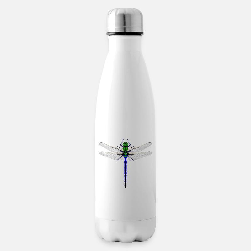 Femme de conception combinée Kybalion Libellule Néon - Bouteille isotherme - blanc