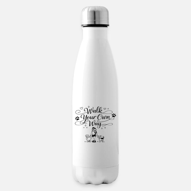 Suivez votre propre chemin - Bouteille isotherme - blanc
