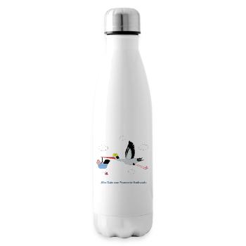 Alle Gute zum Feuerwehrnachwuchs - Buben - Isolierflasche - Weiß - Rechts