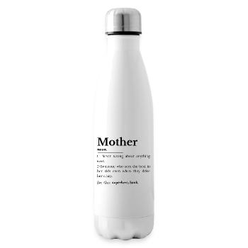mother definition - Insulated Water Bottle - white - Right