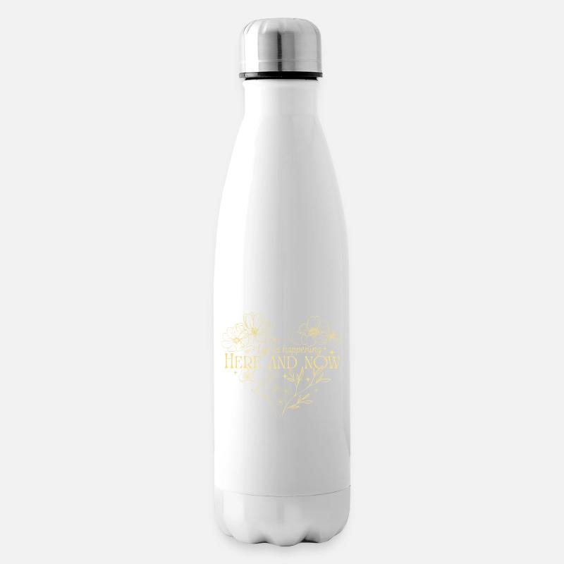 Hier und jetzt - Isolierflasche - Weiß
