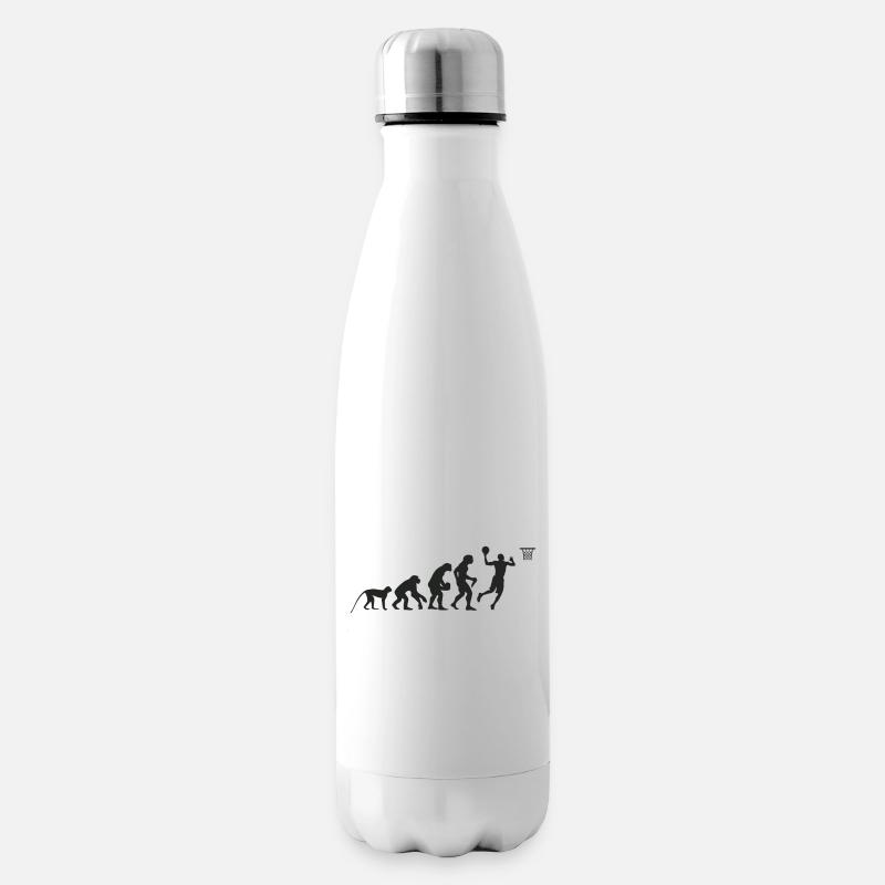Evolution Basketball - Insulated Water Bottle - white