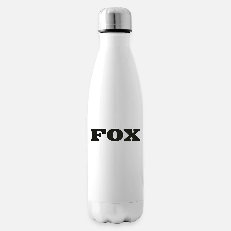 Fuchs Logos - Isolierflasche - Weiß