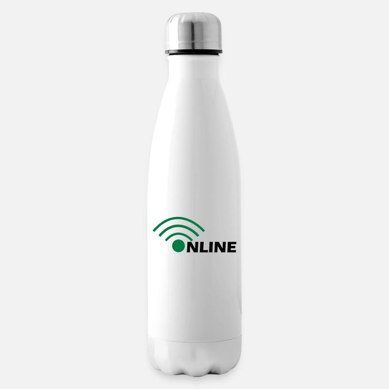 en ligne - Bouteille isotherme - blanc
