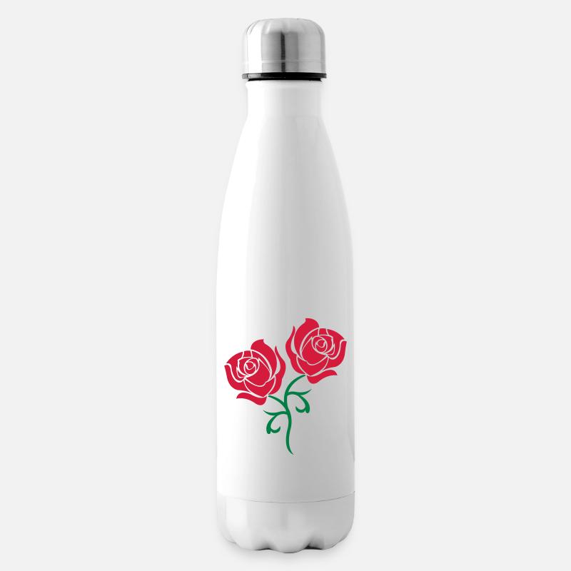 roses - Isolierflasche - Weiß