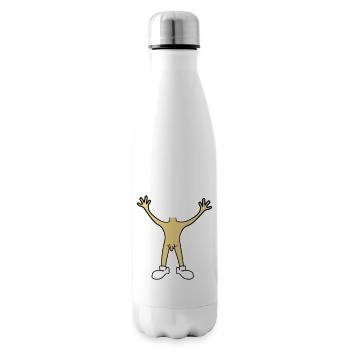 maennlich penis nackt haende hoch halten koerper o - Isolierflasche - Weiß - Rechts