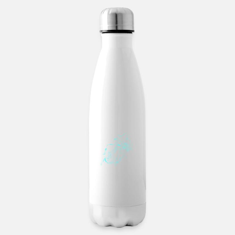 motorrad - Isolierflasche - Weiß