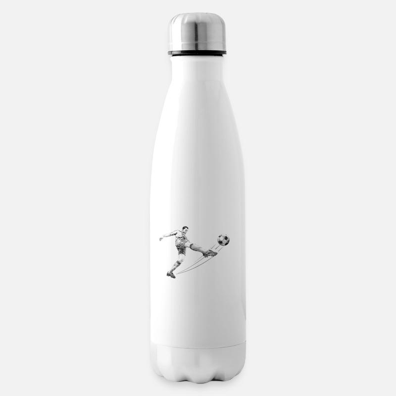 Fußballer - Isolierflasche - Weiß