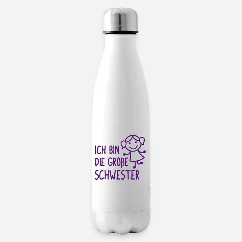 Die große Schwester - Isolierflasche - Weiß
