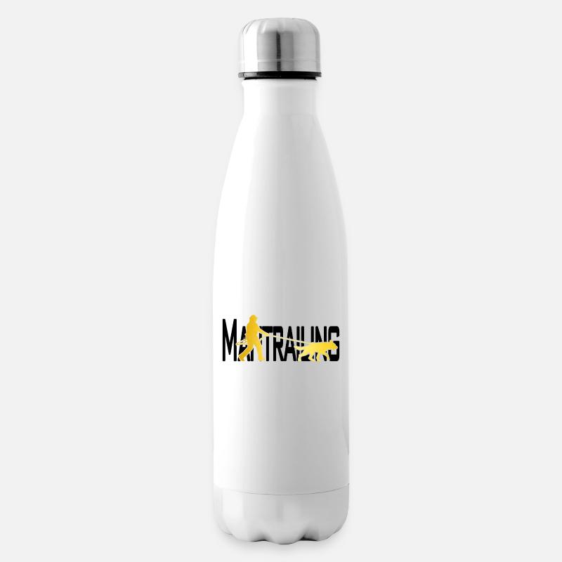 Mantrailing Gold/schwarz - Isolierflasche - Weiß