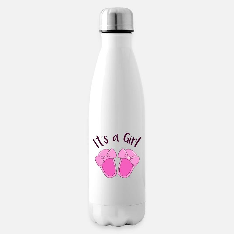 Es ist ein Mädchen! - Isolierflasche - Weiß