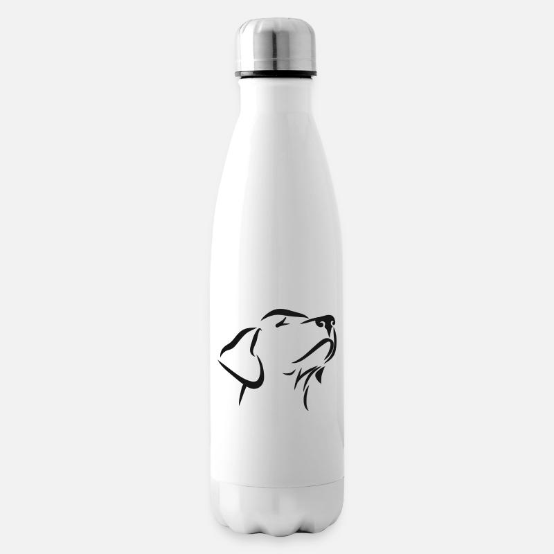 Hund Geschenk Hundehalter Haustier Hunde Labrador - Isolierflasche - Weiß