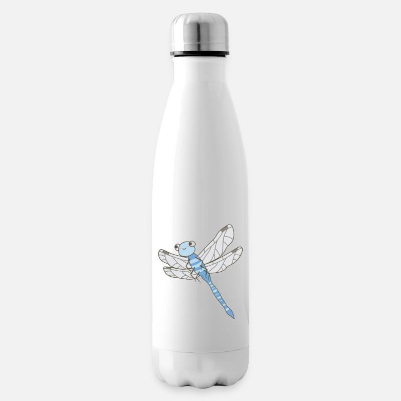 Libelle - Isolierflasche - Weiß