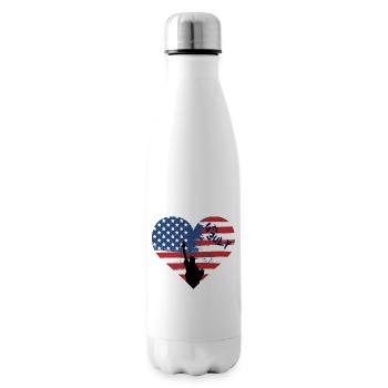 4thof July Independence Day - Insulated Water Bottle - white - Right