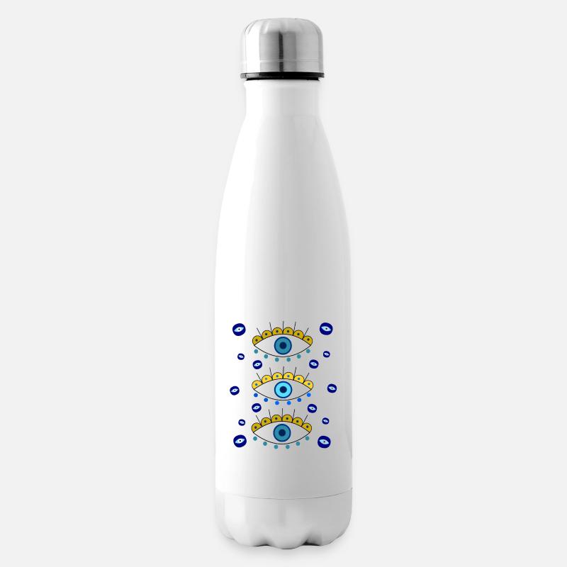 Magic Eyes - Insulated Water Bottle - white