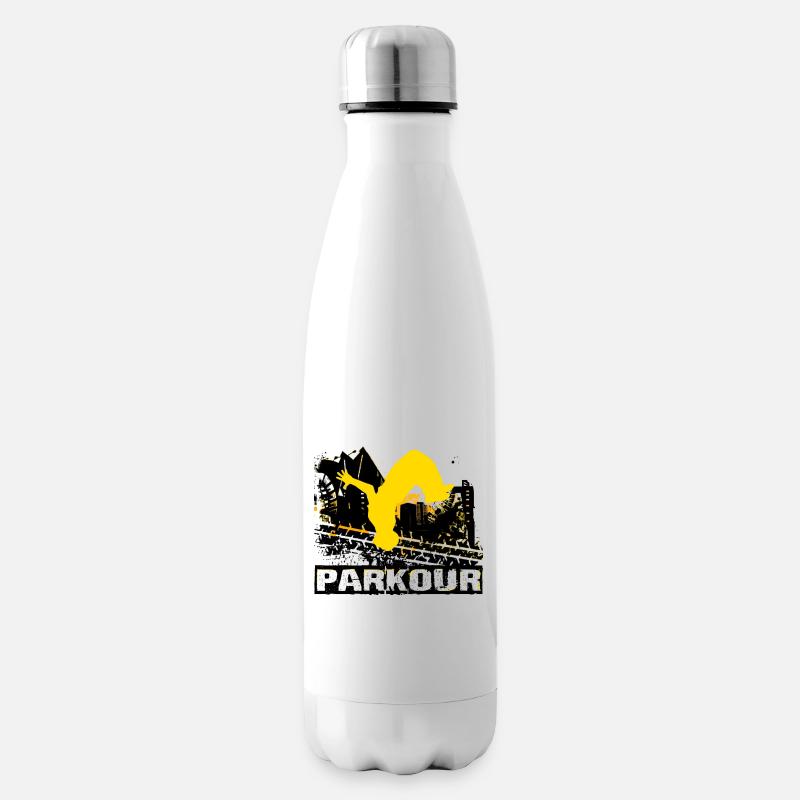 Parkour - Isolierflasche - Weiß