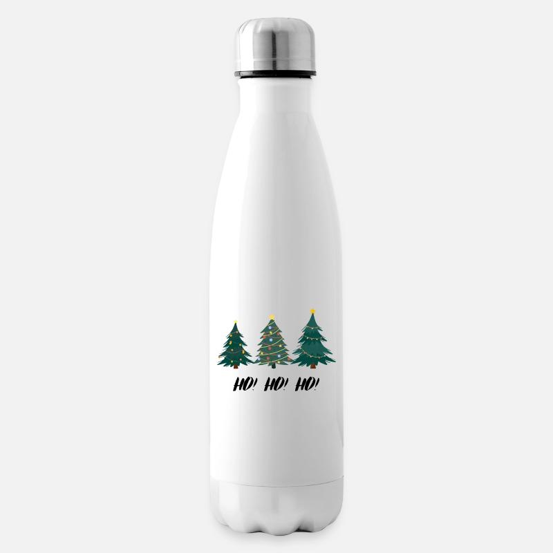 Sapin de Noël HOHOHO - Bouteille isotherme - blanc