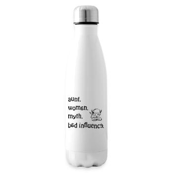 étonné. Femme. mythe. Mauvaise influence - Rétro - Bouteille isotherme - blanc - Droite