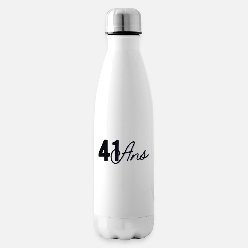 41 ans - Bouteille isotherme - blanc