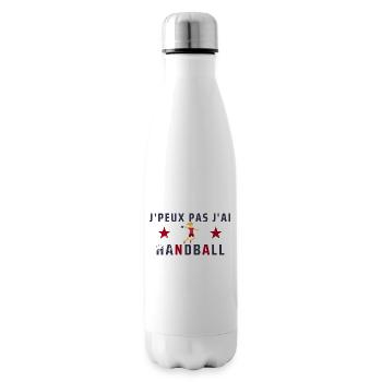 J peux pas j ai handball - Bouteille isotherme - blanc - Droite