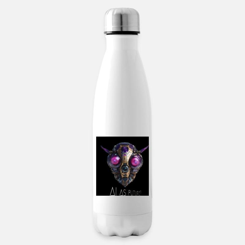 AI as future 02 - Isolierflasche - Weiß