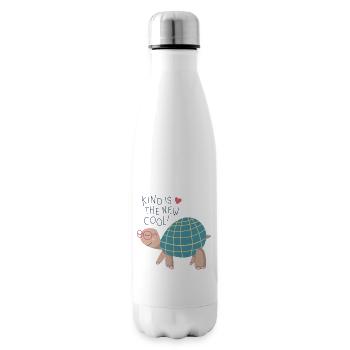 Illustration "Kind is the new cool" - Isolierflasche - Weiß - Rechts