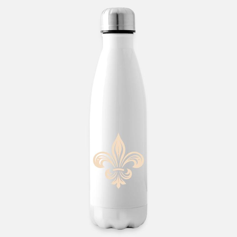 fleur de lys - Bouteille isotherme - blanc