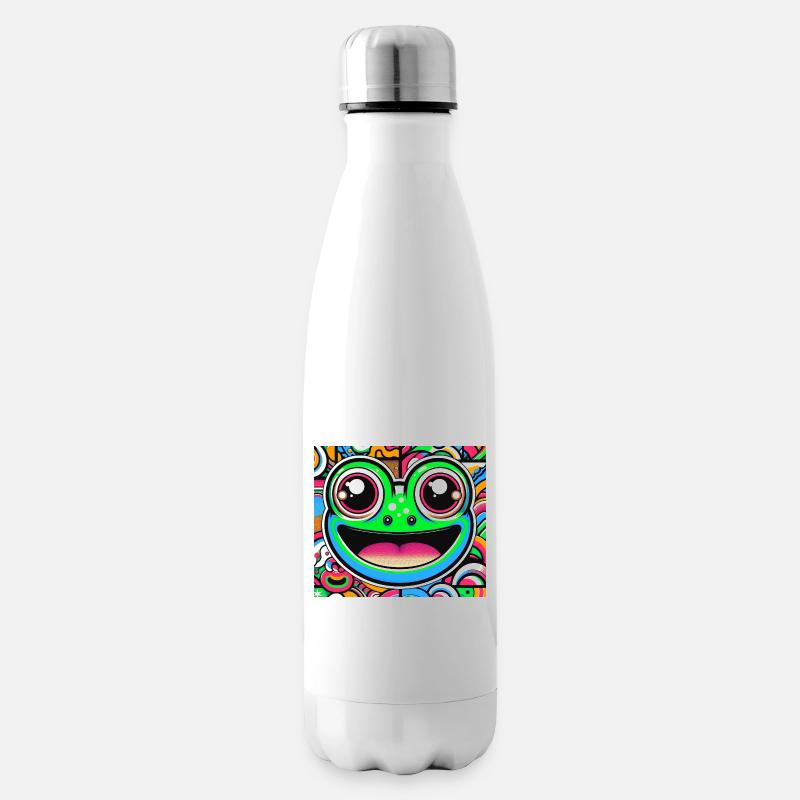 Frosch Pop Art - Isolierflasche - Weiß