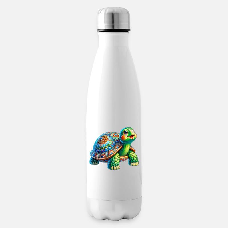 Schildkröte - Isolierflasche - Weiß