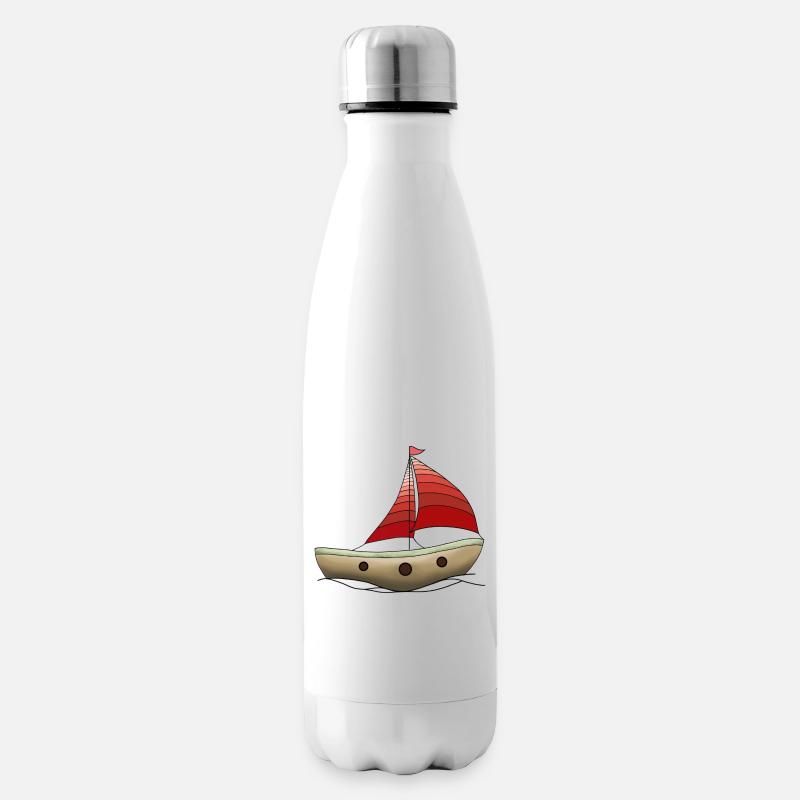 Boot - Isolierflasche - Weiß