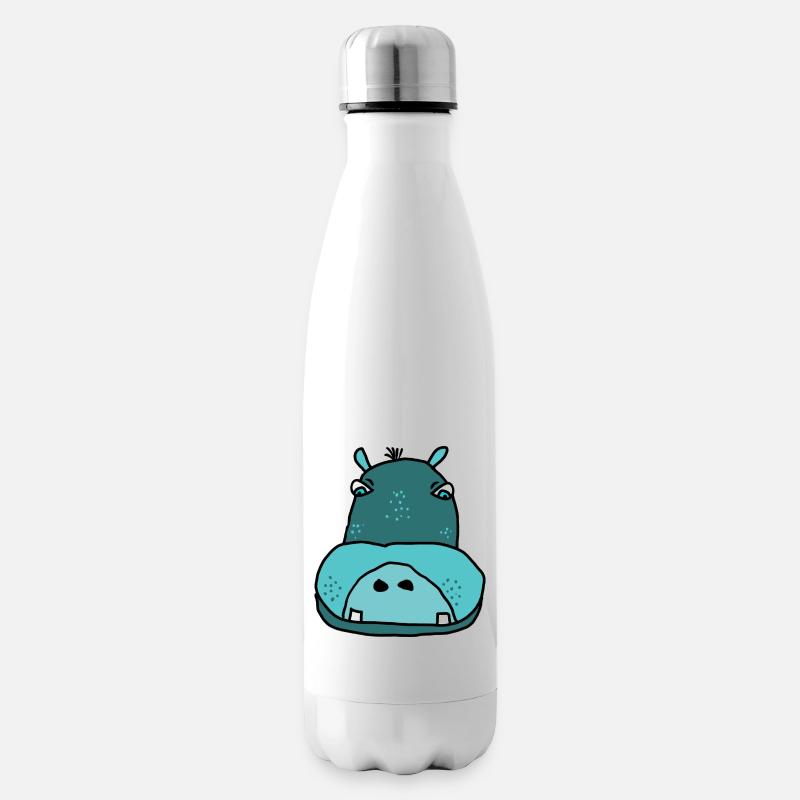 nilpferd - Isolierflasche - Weiß