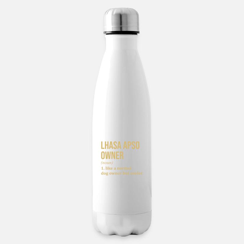 Lhasa Apso - Isolierflasche - Weiß