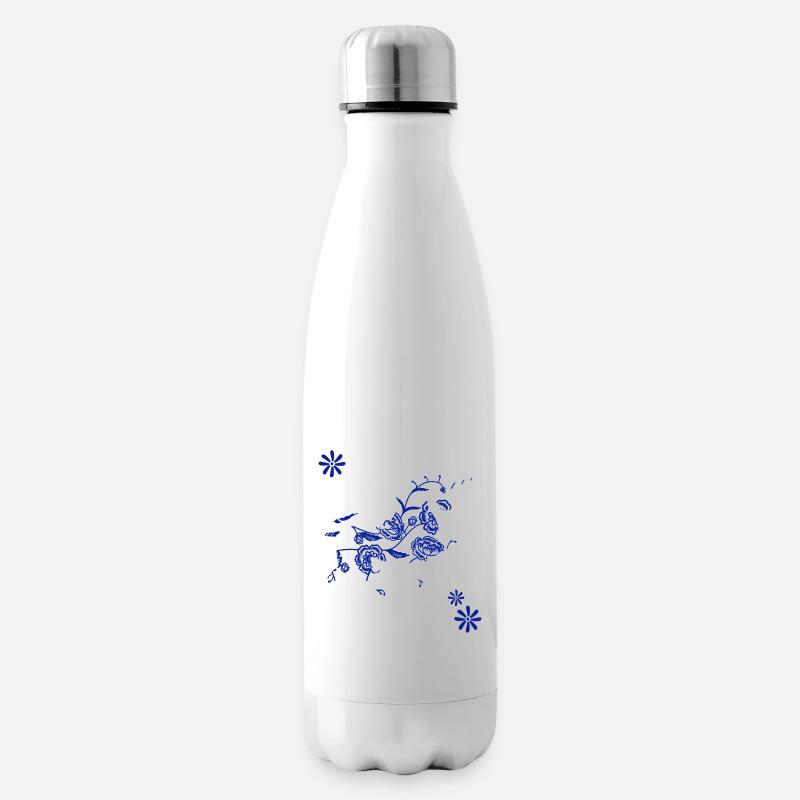 Chinoisery Einhorn - Isolierflasche - Weiß