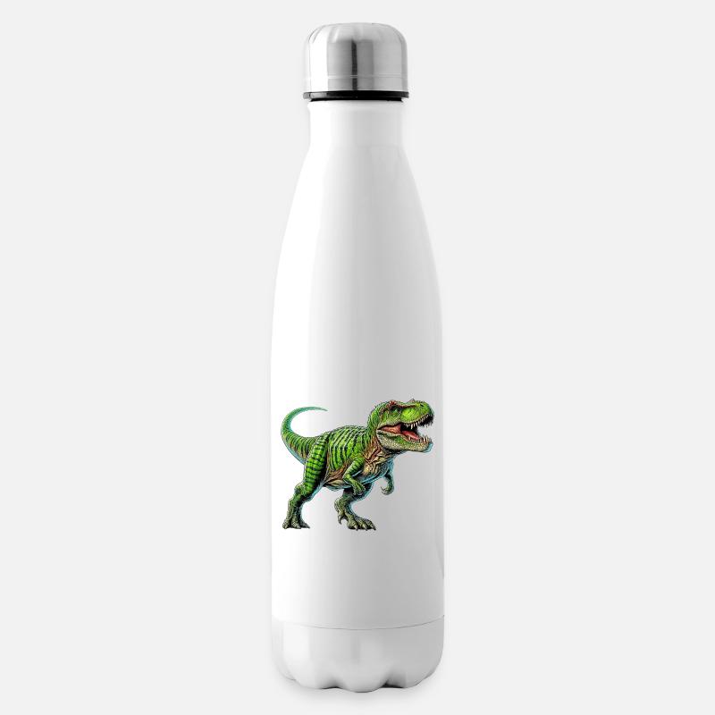 Dinosaurier - Isolierflasche - Weiß