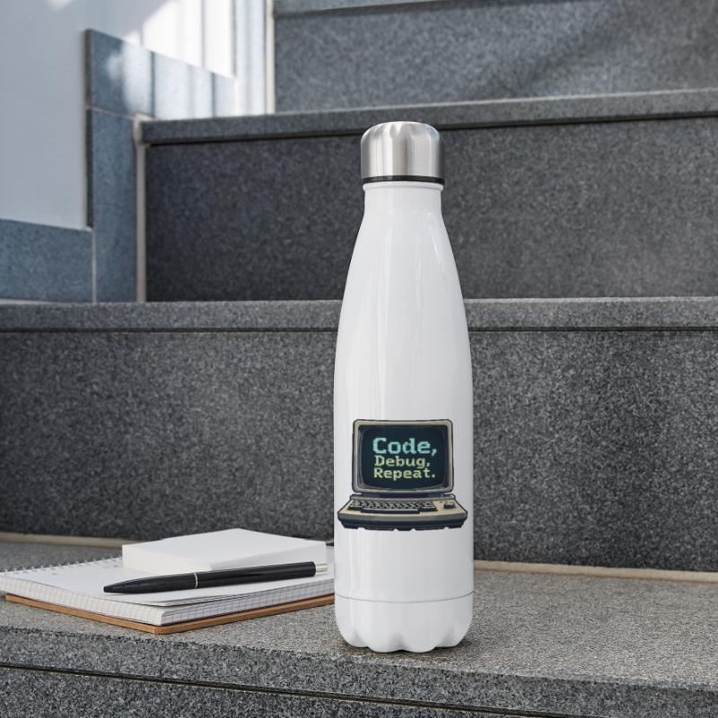 Code Debug Repeat - Software Engineer Isolierflasche