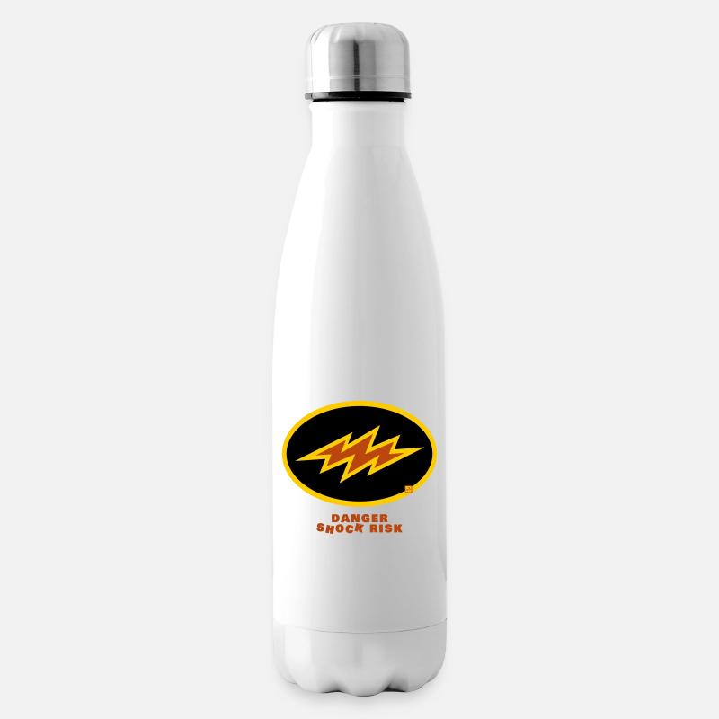 shock risk - Insulated Water Bottle - white