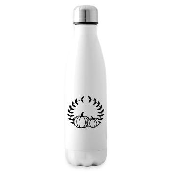 Couronne de citrouille - Bouteille isotherme - blanc - Droite