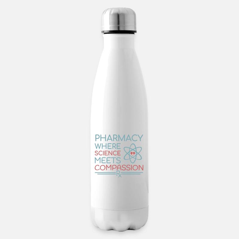 Apotheke where science meets compassion - Isolierflasche - Weiß