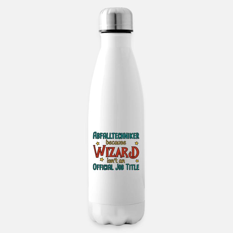 Abfalltechniker Wizard - Isolierflasche - Weiß