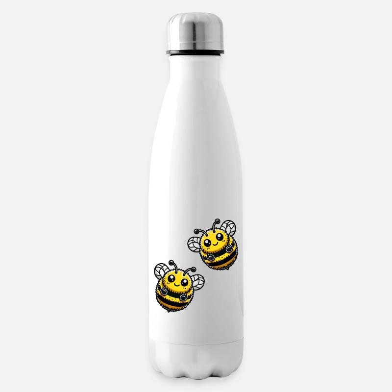 hummel biene 2 - Isolierflasche - Weiß