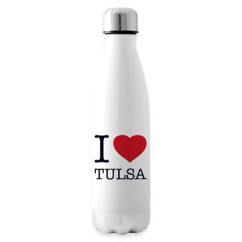 I LOVE TULSA - Isolierflasche - Weiß - Rechts