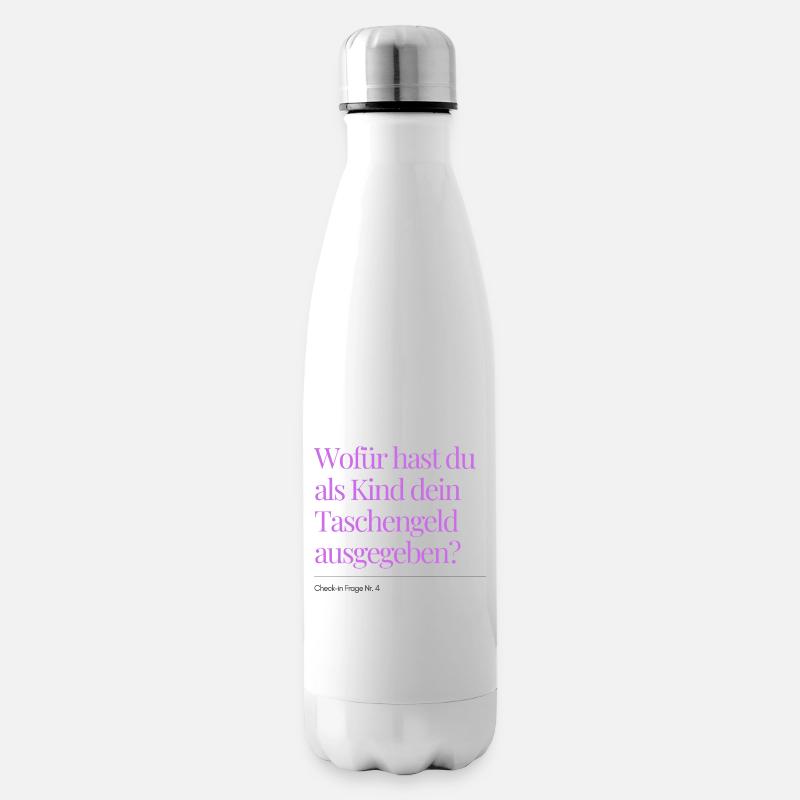 Question n° 4 sur l’enregistrement - Bouteille isotherme - blanc