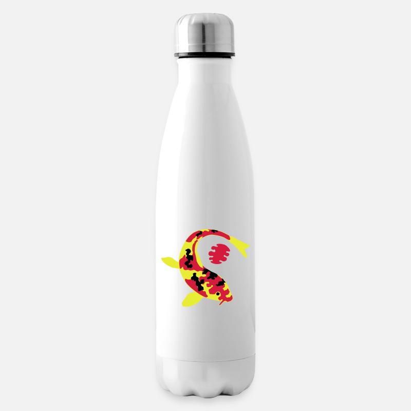 Abstrakter Fisch in bunten Farben - Isolierflasche - Weiß