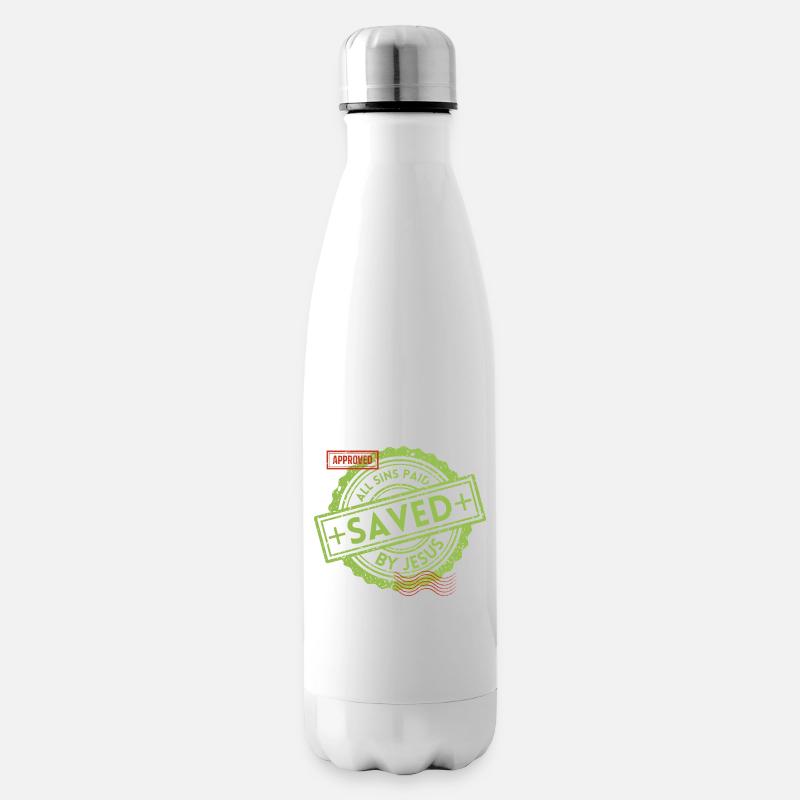 SAVED_Green_1 - Isolierflasche - Weiß