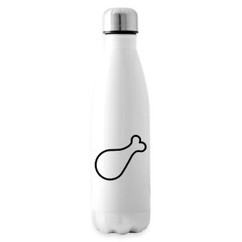 chicken thigh - Insulated Water Bottle - white - Right