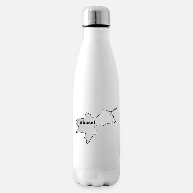 BS Basel-Stadt - Isolierflasche - Weiß
